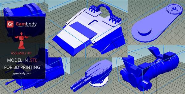 Gambody發布40厘米長的3D打印星球大戰帝國步行機