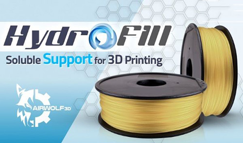 Airwolf 3D推出世界首款可溶解的HydroFill支撐材料