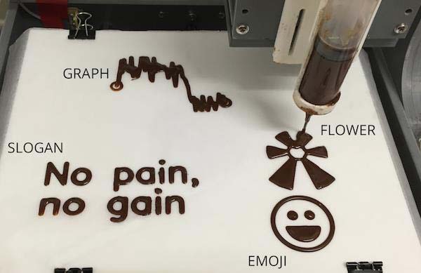 EdiPulse系統將鍛煉數據變成3D打印巧克力，自我監控更愉快